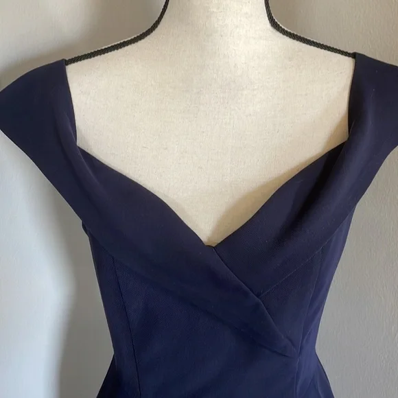GIANNI BINI navy blue dress - Picture 4 of 11